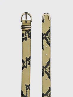 Cintura in pelle di vitello stampa pitone Khaite