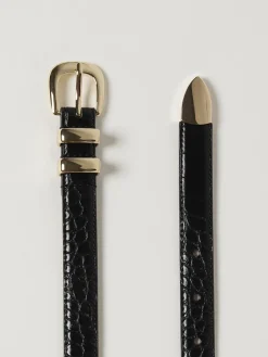 Cintura Liviana Conti in pelle sintetica stampa cocco