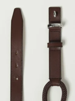 Cintura Max Mara in pelle con fettucce intrecciate