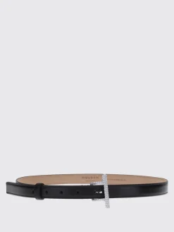 Cintura McQueen in pelle con fibbia gioiello