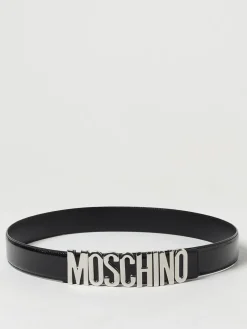 Cintura Moschino Couture in pelle spazzolata