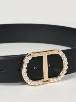 Cintura Oval T Twinset in pelle sintetica