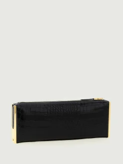 Clutch Baguette con zip Elisabetta Franchi