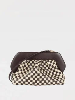 Clutch Bios Themoirè in rafia e pelle vegana intrecciata