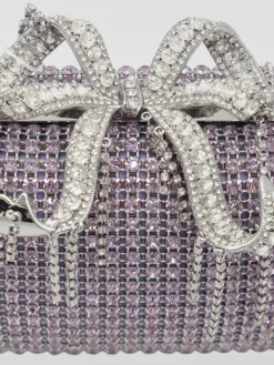 Clutch box con strass Self-Portrait