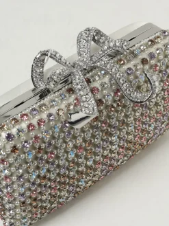 Clutch box con strass Self-Portrait