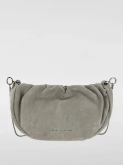 Clutch Brunello Cucinelli in camoscio