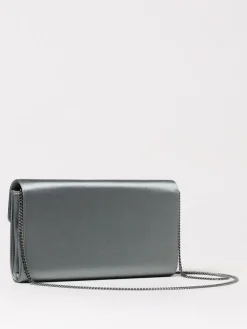 Clutch Efflorescence Roger Vivier in raso con fibbia gioiello