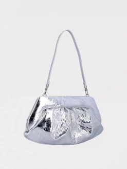 Clutch Emera Themoirè in pelle vegana laminata