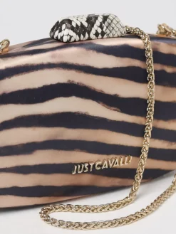 Clutch Just Cavalli in raso stampa animalier
