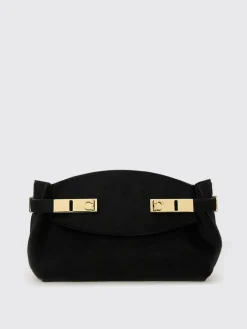 Clutch mini in pelle scamosciata Ferragamo