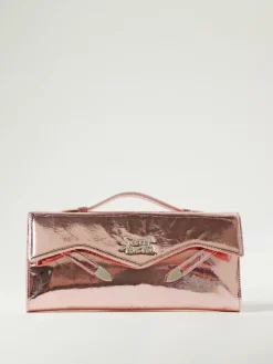 Clutch Sparkling Secret Pon-Pon in vernice laminata