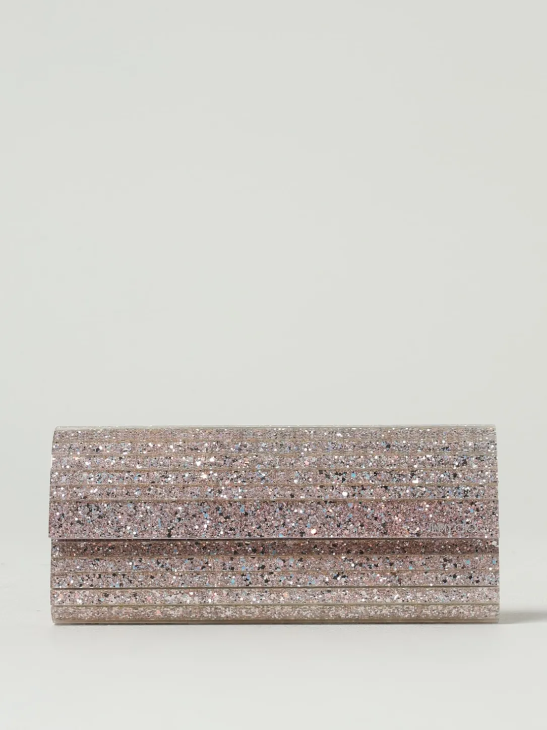 Clutch Sweetie Jimmy Choo in plexiglas con glitter