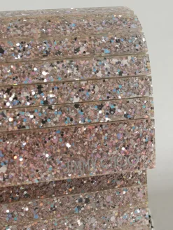 Clutch Sweetie Jimmy Choo in plexiglas con glitter