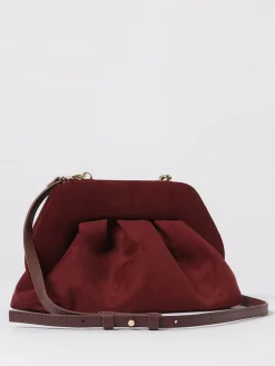 Clutch Tia Themoirè in pelle vegana scamosciata