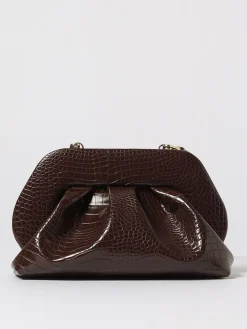 Clutch Tia Themoirè in pelle vegana stampa coccodrillo