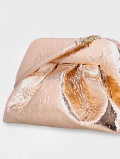Clutch Tia Themoirè in pelle vegana