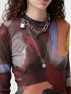 Collana Acne Studios in ottone con ciondolo