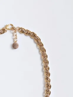 Collana Fabiana Filippi in ottone filo diamante con pendenti