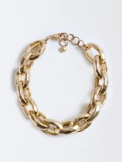 Collana Fabiana Filippi in ABS martellato con galvanica oro