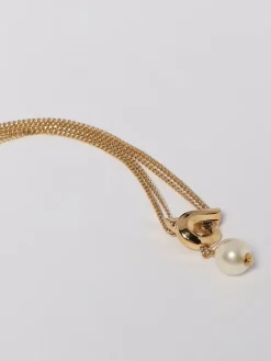 Collana Gancini Ferragamo in ottone con perla sintetica
