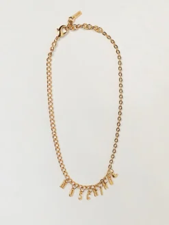 Collana Moschino Couture in ottone