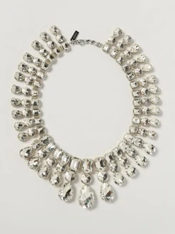 Collana Moschino Couture in ottone con strass incastonati