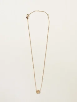 Collana Tory Burch in ottone con strass incastonati