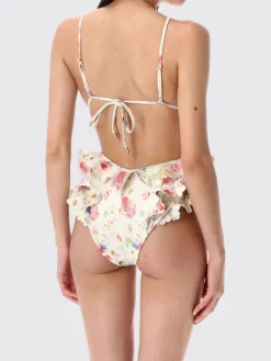 Costume da bagno intero in lycra floreale Zimmermann