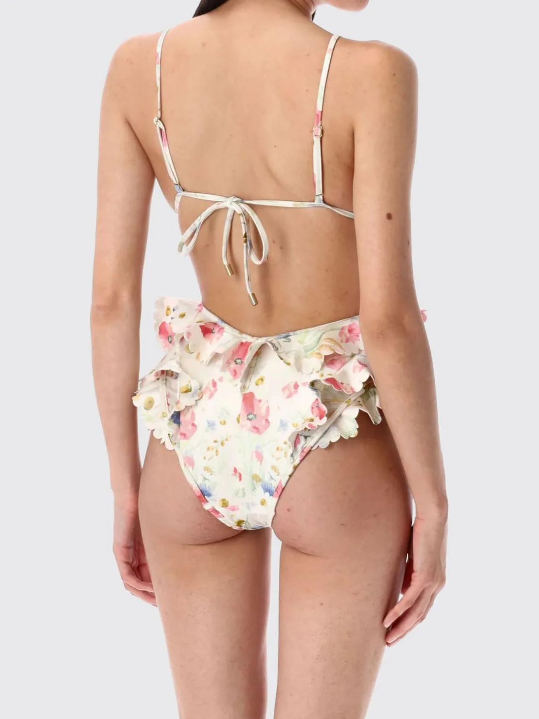 Costume da bagno intero in lycra floreale Zimmermann