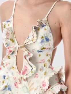 Costume da bagno intero in lycra floreale Zimmermann