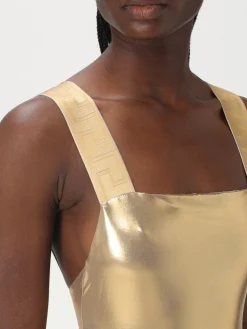 Costume da bagno intero laminato Versace