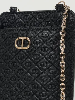 Custodia per smartphone Twinset in pelle sintetica goffrata