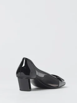 Décolleté Belle Vivier Roger Vivier in vernice e nylon a rete