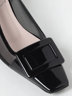 Décolleté Belle Vivier Roger Vivier in vernice e nylon a rete