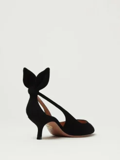 Décolleté Bow Tie Aquazzura in camoscio