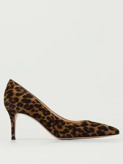 Décolleté Gianvito Rossi in camoscio stampa animalier