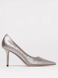 Décolleté in pelle metallizzata Love Jimmy Choo