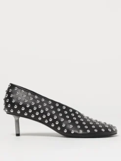 Décolleté Jil Sander in pelle con borchie all over