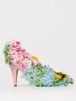 Décolleté Shaggy Thread Moschino Couture in misto cotone sfrangiato