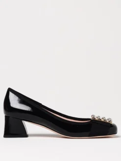 Décolleté Très Vivier Roger Vivier in vernice con fibbia gioiello