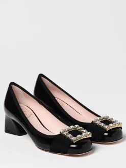 Décolleté Très Vivier Roger Vivier in vernice con fibbia gioiello