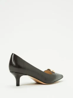 Décolleté Twinset in pelle stampa cocco