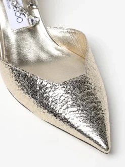 Décolleté Verity Stevie in pelle metallizzata Jimmy Choo