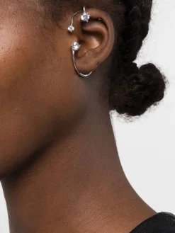 Ear Cuff Panconesi in argento 925 placcato con zirconi