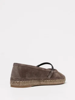 Espadrillas Brunello Cucinelli in camoscio con monile