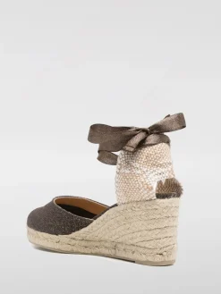 Espadrillas Carina Castañer in tessuto lamè
