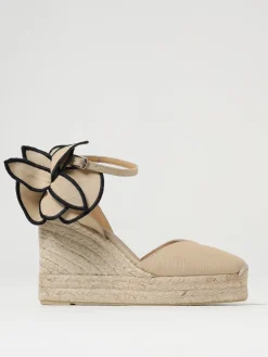 Espadrillas Coco Castañer in canvas di cotone con applicazione