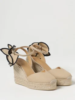 Espadrillas Coco Castañer in canvas di cotone con applicazione
