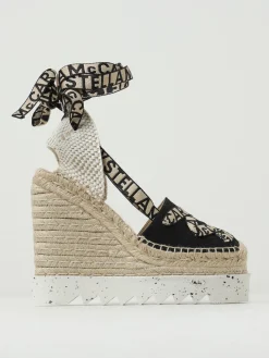 Espadrillas con zeppa Gaia Stella McCartney in canvas organico